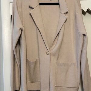 Sioni Light Beige Knit Cardigan